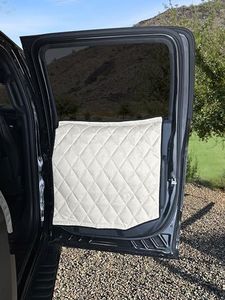 4Knines Heavy-Duty Car Door Protector for Dogs, Waterproof XL Tan
