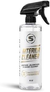 Stealth Supply Interior Cleaner - Safe on Plastic Vinyl and Leather, Light Grime Dust Buildup Removal for Dashboard Door Panels Console, Natural Finish Car Interior Detailing Spray