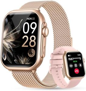 Smart Watch for Women for iPhone Android: 1.85" Smart Watch with 30 Days+ Battery Life Make/Recive Call Heart Rate SpO2 Sleep Monitor 120+ Sport IP68 Waterproof Fitness Tracker Watch Pedometer Reloj