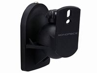 Monoprice Low Profile 7.5 lb. Capacity Speaker Wall Mount Brackets (Pair) Black