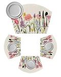 Round Table Placemats Set of 4,Spri