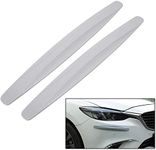 Ygapuzi Car Front Rear Bumper Protector Corner Guard Anti-Collision Rubber Strips Scratch-Resistant Trim Cover for Cars SUV Pickup Trucks, Pack of 2 (Gray)
