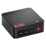 BOSGAME P4 Pro Mini PC, AMD Ryzen 7 5800U Processor Mini Gaming Computer(8C/16T, up to 4.3GHz) 16GB RAM, 512GB M.2 SSD, Triple Display Desktop PC, Pre-in Windows 11 Pro, Dual LAN, WiFi 6E, BT 5.2