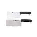 ZWILLING Enjoy 2 Piece Kitchen Cleaver Knife Set, Includes Chinese Chef Knife and Butcher Knife, Stainless Steel