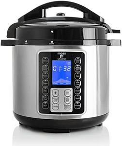 Moss & Stone Electric Pressure Cooker with Large LCD Display, Multi-Use 6 Quart Electric Pot, 14 in 1 Slow Cooker, Rice Cooker, Steamer Maker, Sauté, Yogurt Maker, Egg Cooker, Warmer & More