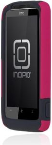 Incipio HTC Trophy SILICRYLIC Hard Shell Case with Silicone Core - 1 Pack - Carrying Case - Retail Packaging - Pink/Gray