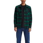 Levi's Men's Size Classic Western Shirt (Also Available in Big & Tall), (New) Quentin Plaid Evergreen, Small