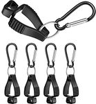 Glove Clip, 5Pcs Carabiner Hook Black Work Safety Clip Glove Keeper, Glove Grabber Clip Holder, Glove Keeper for Belt Loop, Grabber Catcher Hanger Grabber Catcher for Belt Loop Guard (Black)