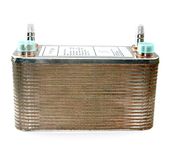 Brazed 40-Plate Heat Exchanger and Counterflow Chiller,40 Plates Copper Brazed Wort Chiller,Stainless Steel Beer Chiller, R 1/2" X RC 1/2" X Gas Type Fitting φ12.8