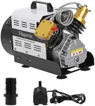 PCP Air Compressor, 4500Psi/30Mpa High Pressure Air Compressor, 12V DC/110V AC, Air Gun Compressor Auto Stop, Built-in Cooling Fan, Suitable for Paintball, Air Rifle, Diving Bottle