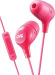 JVC HAFX38MP Marshmallow Earphones with Microphone & in-line Remote (Pink)