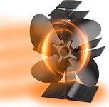 DOWILLDO Stove Fan, 4 Blade Wood Stove Fans Log Burner Fan,Silent Eco Friendly Heat Powered Fireplace Fan for Log Burner Fireplace