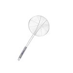 SIGNAMIO® Heavy Duty Professional Standard Stainless Steel Deep Fry Net Spoon Oil Strainer with Steel Handle Jhara,Mesh,Ladle,Wire,Skimmer,Puri Strainer for Kitchen-(18 Inch) 1pcs