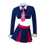 MelangCos Fook Who Cosplay Fook Mi&Yu Twins Costume Women's Crop Top Mini Skirt Cheerleading Outfit