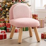 DAYAOUTDOOR Toddler Chair Comfy, Kid Chairs, Toddler Armchairs with Wooden Legs, Kid Sofa Ages 1-4, Kids Furniture, Preschool Chairs for Playroom, Bedroom & Kindergarten, Pink