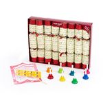 Robin Reed 229706K Christmas Crackers (8) Handbells RED Large 35cm, Multi-Colour, 9 x 52 x 39 cm