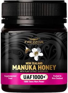 FREZZOR Premium 100% Raw New Zealand Manuka Honey with UAF1000+ Super Antioxidant, 30% More Bioactive, Best Support for Everyday Wellness, Antioxidant Superfood, 1 Jar (8.8oz/250g)