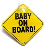 Vadda Baby On Board Sleeping Child/Baby Vehicle Decal, Window Hanging Safety Sign for Car 006