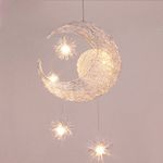 Midore Moon and Stars Fairy Ceiling Light for Children Bedroom Lighting Decoration