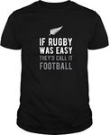 Funny Rugby Silver Fern Football New Zealand Nz Sport T-Shirt