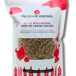 8 oz - Ma Poule Express Dried Mealworms for Wild Birds etc. approx. 8,000 Mealworms