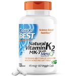 Doctor's Best Natural Vitamin K2 MenaQ7 Vegetable Capsules, 60-Count