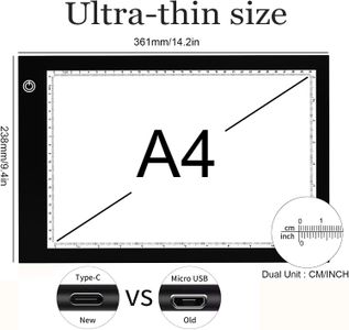 A4 LED Light Box Drawing Board – Ultra-Thin Tracing Pad for Artists