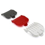 3 Pieces 3 Lengths Professional Hair Clipper Attachment Cutting Guide Gurad Combs 1/16" 1/8" 3/16" 1.5mm 3mm 4.5mm Compatible with Wahl Full Sized Standard 5 Star Series Magic Clip 8148 Hair Clippers