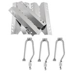 BBQration Grill Repair Kit Replacement for Members Mark BQ05046-6, BBQ Pro BQ05041-28, BQ51009, Sam's Club, Outdoor Gourmet Gas Grill Models, Stainless Steel Pipe Burner Tube, Heat Plate Tent Shield