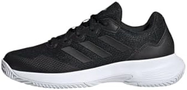 adidas Women Mesh GameCourt 2 W Tennis Shoe CBLACK/CBLACK/SILVMT (UK-6)