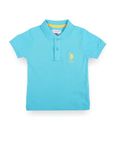 U.S. POLO ASSN. Boy's Regular Fit T-Shirt (UKTSHR0009N_LT. Blue