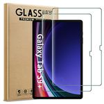 AOKUMA Tempered Glass for Samsung Galaxy Tab S10 Plus/Tab S9 Plus Screen Protector, [2 Pack] Premium Quality Guard Film, Case Friendly, Shatterproof, Shockproof, Scratchproof oilproof