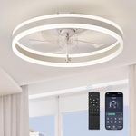 LEDIARY Low Profile Ceiling Fans wi