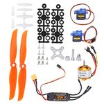 RC Plane Motor Kit for RC Plane Helicopter, Professional 6035 Propeller RC Remote Control Aircraft 40A XT60T ESC Combo Kit Complete Motors SG90 Servo 2212 KV2200 Brushless Motor