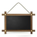 Magnetic Chalk Boards with Frame by VersaChalk (15x10" Industrial, Porcelain, Double Sided) Rustic Hanging Chalkboard Signs for Business, Bistro Kitchen, Menu, Sidewalk, Parties, Classroom, Wedding