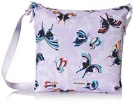 Vera Bradley Women's Recycled Lighten Up Reactive Hipster Crossbody Purse, Lavender Butterflies, One Size