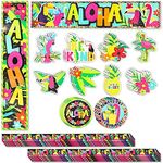 Bright Creations Tropical Classroom Bulletin Board Cutouts, Colorful Chalkboard Borders (40 Pieces)