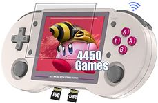 Aivuidbs RG353PS Plug & Play Video Games 128G Tf Card Built-in 4500 Games,RG353PS Handheld Game with 3.5-inch IPS Screen Supports HDMI
