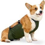 UOSIA Waterproof Pet Clothes Dog Rain Jacket Belly Cover Corgi Raincoat Dog Bellyband Breathable Anti-Dirty Puppy Outfits Doggy Raincoat Dog Belly Protector