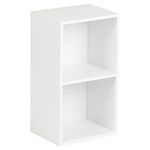 Hartleys White Freestanding Bookcase - 2 Tier