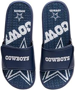 FOCO Men's NFL Team Logo Athletic Gel Sandal Slides