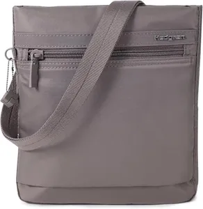 Hedgren LEONCE Crossbody Bag - RFID Protection, Zip Lock, Pen & Slip Pockets, Water-Repellent, 0.92L - Sepia