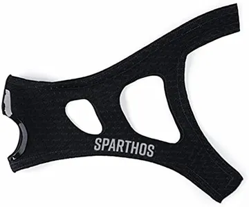 Sparthos Sleeve Workout Mask (Midnight Black, Large)