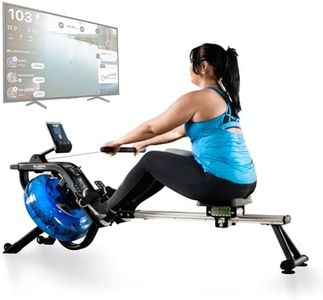 Bluefin Fitness Blade Aqua M-1 Rameur à Eau l | Expérience d'aviron réaliste | Technologie hydroélectrique | Entraînement de Haute intensité | Compatible avec l'application Kinomap