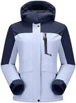 CAMELSPORTS Women's Waterproof Snow Ski Jakcet Fleece Warm Winter Coat Hooded Windproof Insulated Snowboarding Jacket