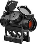 Feyachi V30 2MOA Red Dot Sight Auto On & Off 1x20mm Compact Reddot Optics with Low Profile and Absolute Co-Witness Mount, Flip Up Lens Covers and Anti Reflection Device