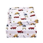 Twin Sheet Set For Toddler Boy Construction