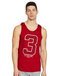 U.S. POLO ASSN. Mens Brand Print Cotton 1617 Regular Fit Vest-Pack Of 1 (Red S)