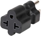 [4-in-1] 15 Amp Household AC Plug to 20 Amp T Blade Adapter,5-15P to 5-20R,5-15P to 6-15R,5-15P to 6-20R, 4 in 1 AC Power Adapter,15A 125V to 20A 250V 15A 125V to 20A 250V Adapter