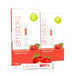 Slimsticks Strawberry Pack 20 Days Supply Glucomannan Dietary Management Drink - Filling High Fibre Konjac Glucomannan Powder - Dietary Management Aid Sachets